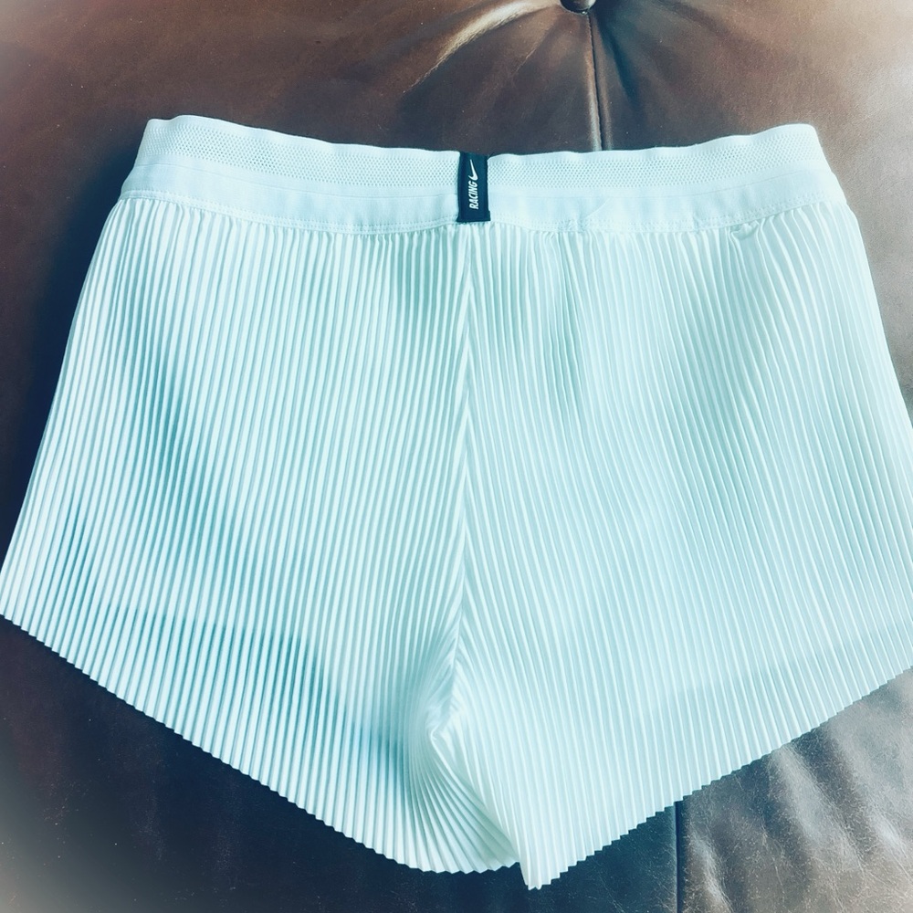 White Pleated Shorts